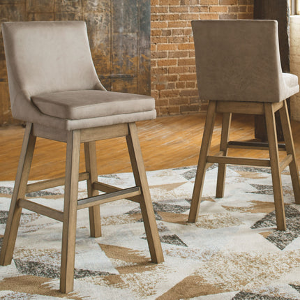 Tallenger - Swivel Barstool (Set of 2) Signature Design by Ashley® 