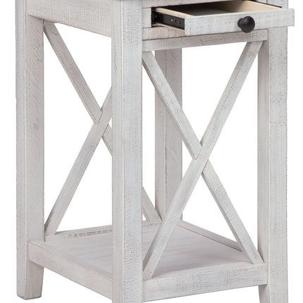 Adalane - White / Gray - Accent Table Ashley Furniture 