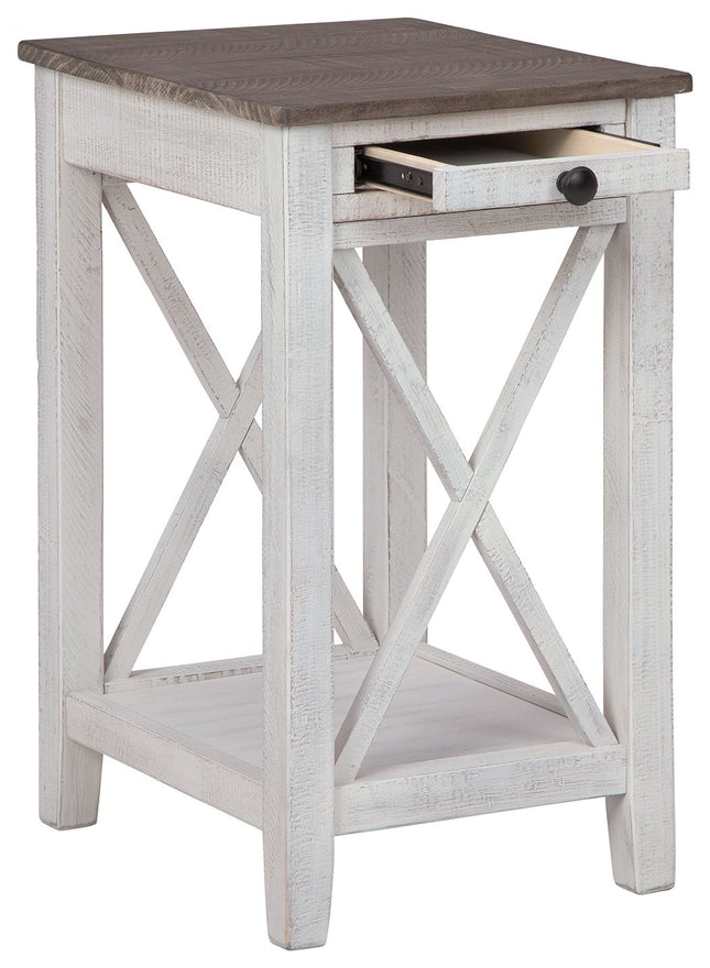 Adalane - White / Gray - Accent Table Ashley Furniture 