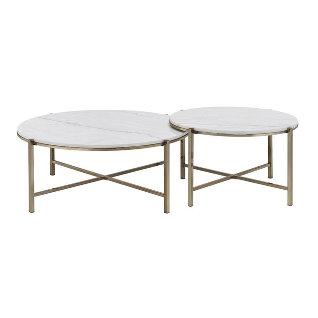 Zaidee - Nesting Table Set - Champagne ACME 