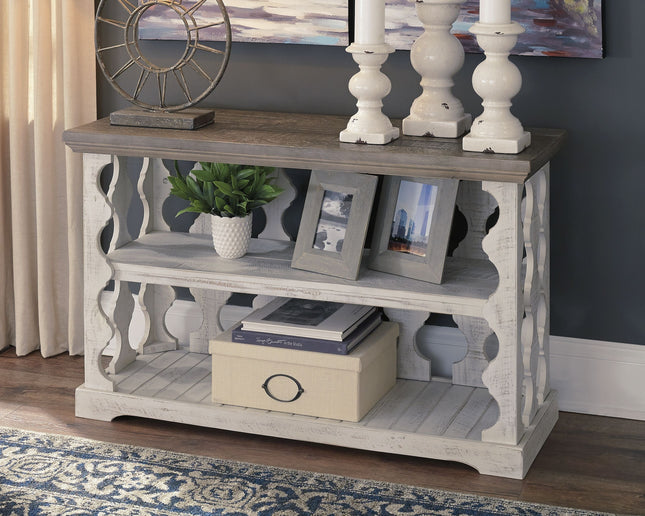 Havalance - Gray / White - Console Sofa Table Ashley Furniture 