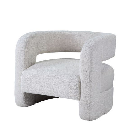 Yitua - Accent Chair - White Teddy Sherpa ACME 