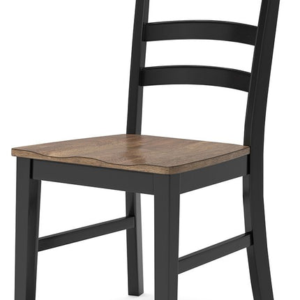 Wildenauer - Brown / Black - Dining Room Side Chair (Set of 2) Signature Design by Ashley® 