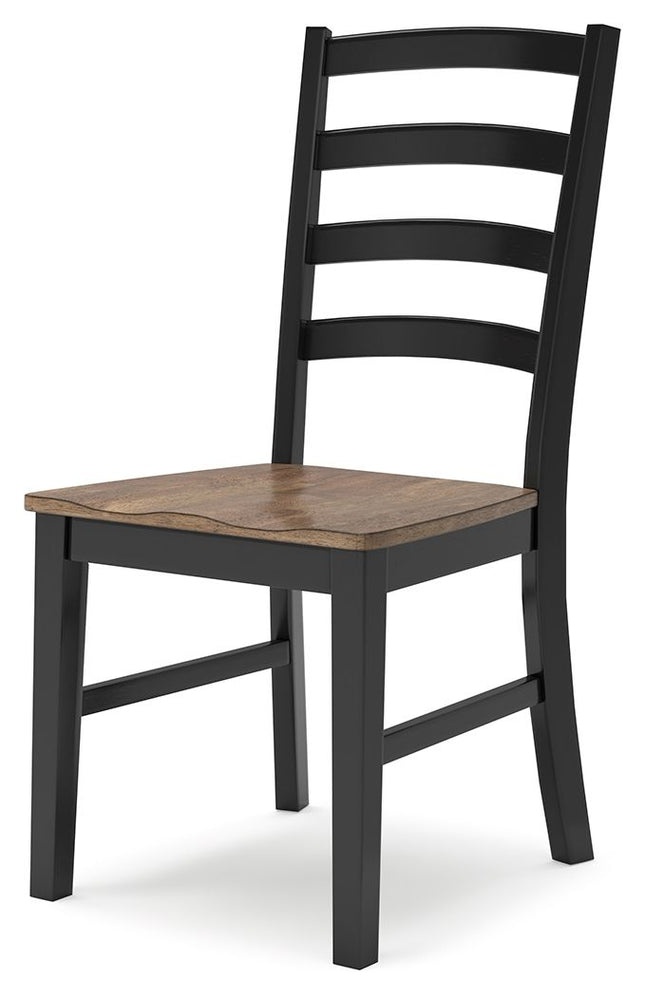 Wildenauer - Brown / Black - Dining Room Side Chair (Set of 2) Signature Design by Ashley® 