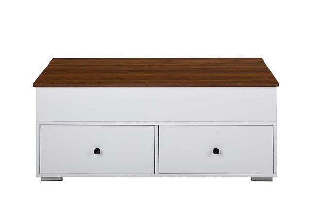 Readen - Coffee Table - White & Walnut Finish ACME 