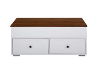 Readen - Coffee Table - White & Walnut Finish - Tony's Home Furnishings