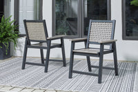 Thumbnail for Mount Valley - Black / Driftwood - 7 Pc. - Dining Set - Tony's Home Furnishings