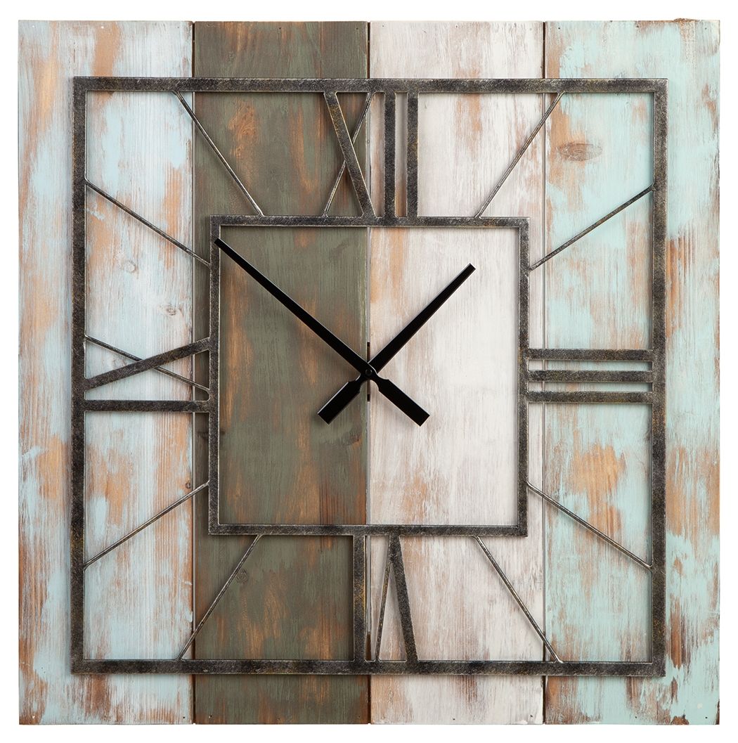 Perdy - Brown - Wall Clock - Tony's Home Furnishings
