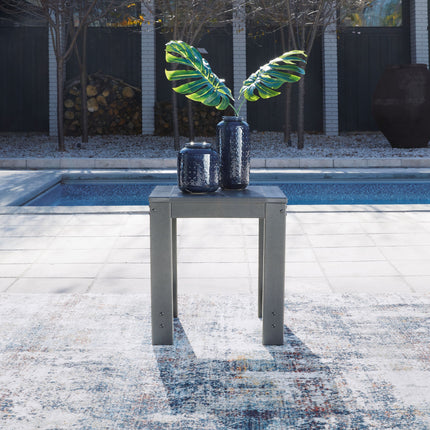 Amora - Charcoal Gray - Square End Table Signature Design by Ashley® 