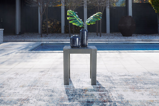 Amora - Charcoal Gray - Square End Table Signature Design by Ashley® 