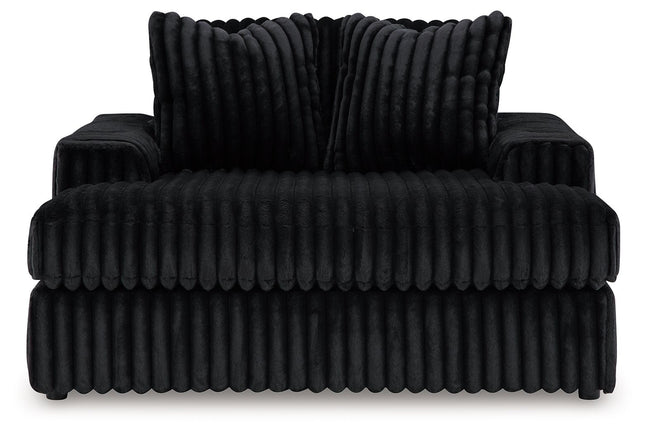 Midnight-madness - Onyx - Oversized Chaise Signature Design by Ashley® 