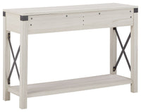 Thumbnail for Bayflynn - Whitewash - Console Sofa Table With 2 Drawers