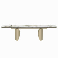 Cora - Dining Table - Ceramic Top & Golden Champange Finish - Tony's Home Furnishings