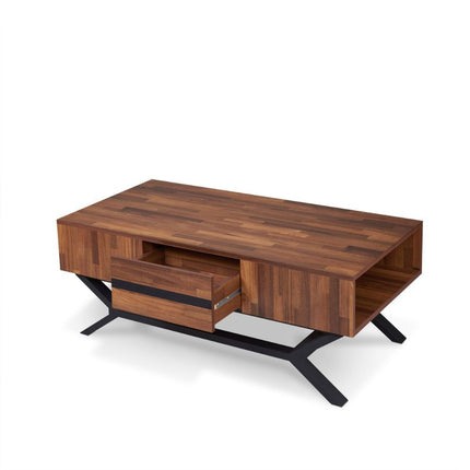 Karine - Coffee Table - Walnut & Sandy Black ACME 