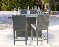 Thumbnail for Palazzo - Gray - Outdoor Counter Height Dining Table With 4 Barstools