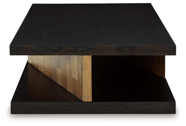 Kocomore - Brown / Natural - Rectangular Cocktail Table Signature Design by Ashley® 