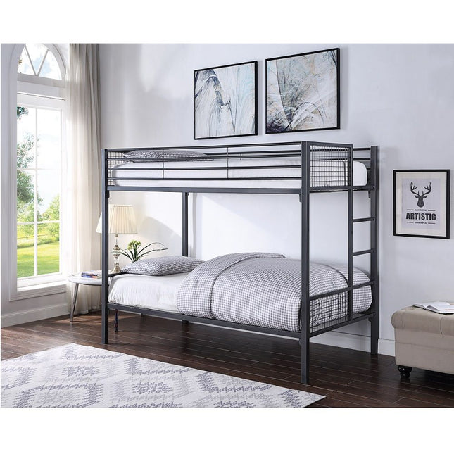 Gelsey - Twin Bunk Bed - Sandy Black - Tony's Home Furnishings