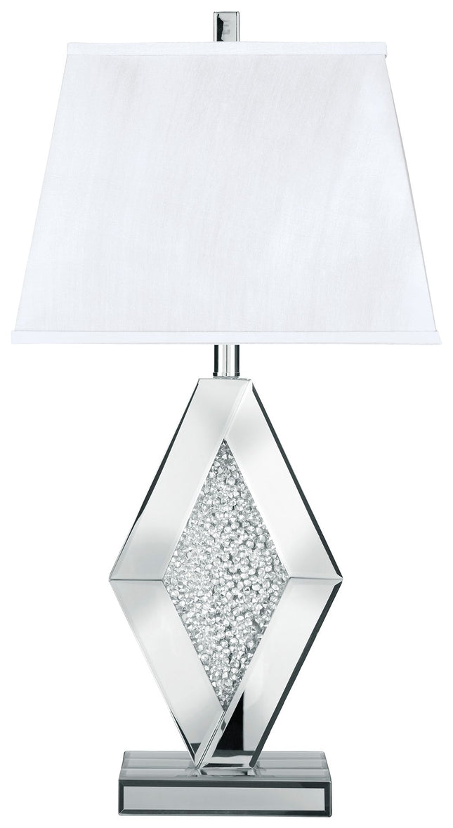 Prunella - Silver Finish - Mirror Table Lamp Ashley Furniture 