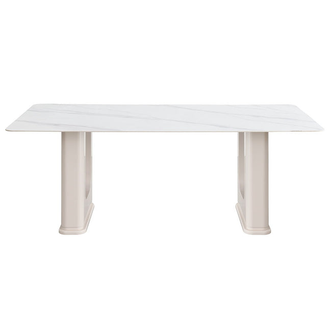 Kalam - Dining Table - Ceramic Top & Beige Finish ACME 