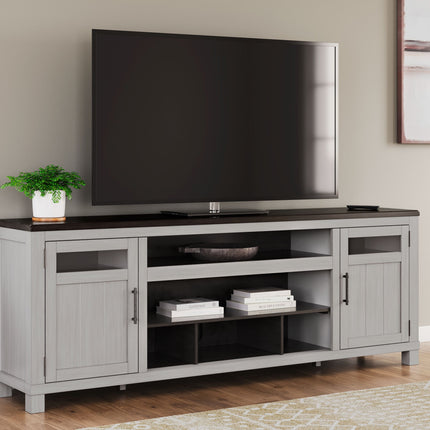 Darborn - Gray / Brown - Xl TV Stand W/Fireplace Option Signature Design by Ashley® 