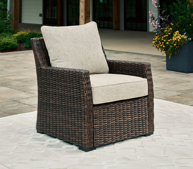 Brook Ranch - Brown - Lounge Chair With Cushion Signature Design by Ashley® 