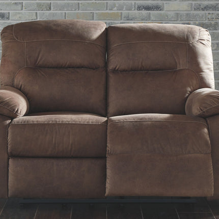 Bolzano - Coffee - Reclining Loveseat Ashley Furniture 