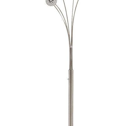 Winter - Silver Finish - Metal Arc Lamp Ashley Furniture 