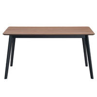 Rebi - Dining Table - Walnut & Black Finish - Tony's Home Furnishings