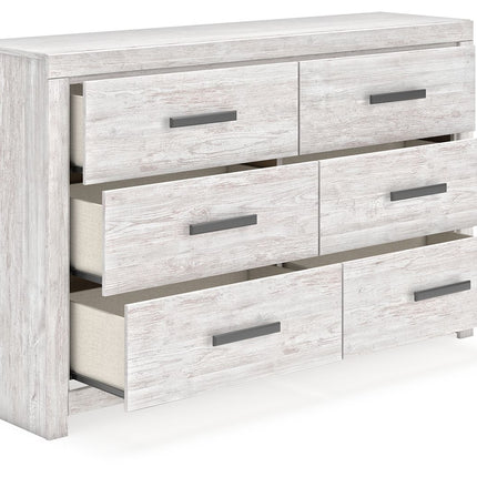 Cayboni - Whitewash - Six Drawer Dresser Signature Design by Ashley® 