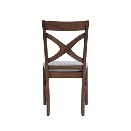 Ferris - Side Chair (Set of 2) - Brown Finish ACME 