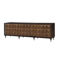 Diya - Console Cabinet - Forged Bronze & Espresso ACME 