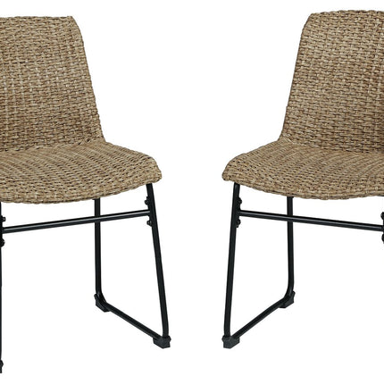 Amaris - Brown / Black - Chair (Set of 2) Ashley Furniture 