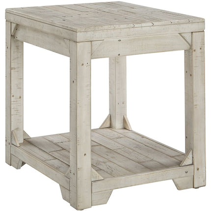 Fregine - Whitewash - Rectangular End Table Ashley Furniture 