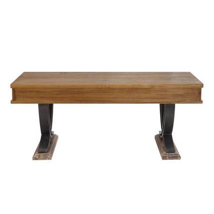 Pellio - Coffee Table - Antique Oak & Black ACME 