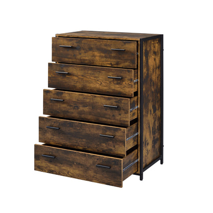 Juvanth - Chest - Rustic Oak & Black Finish ACME 