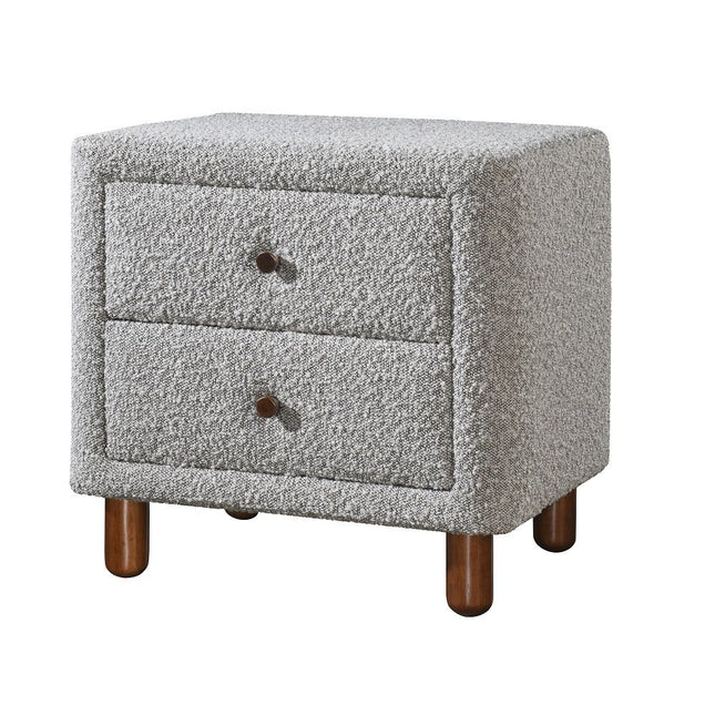 Cleo - Nightstand - Gray Boucle ACME 