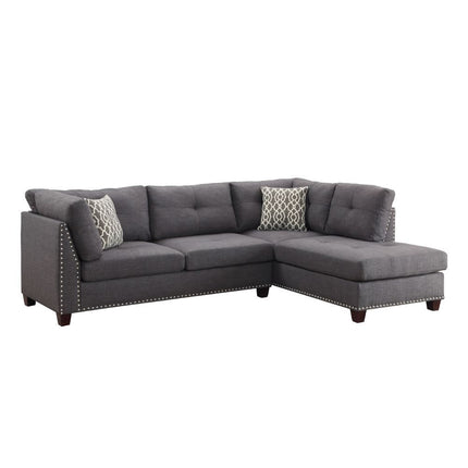 Laurissa - Sectional Sofa & Ottoman (2 Pillows) ACME 