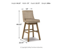 Tallenger - Swivel Barstool (Set of 2) - Tony's Home Furnishings