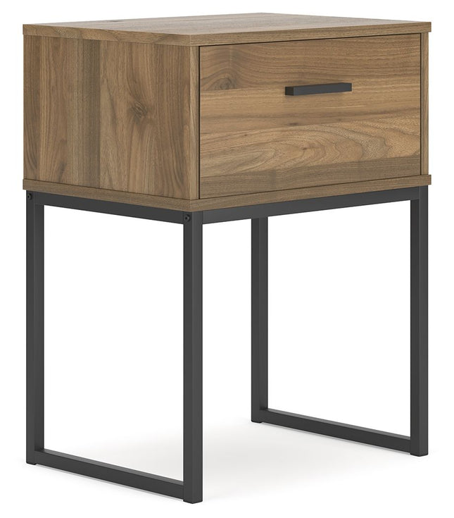 Deanlow - Honey - One Drawer Night Stand Signature Design by Ashley® 