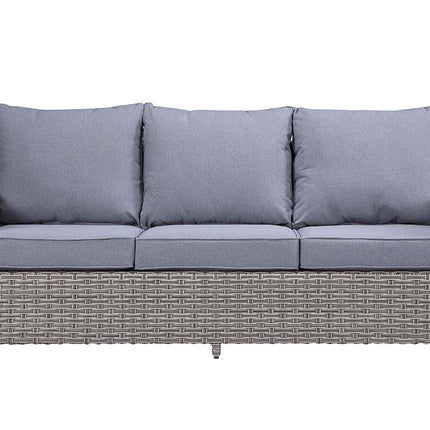 Greeley - Patio Set - Gray Fabric & Gray Finish ACME 