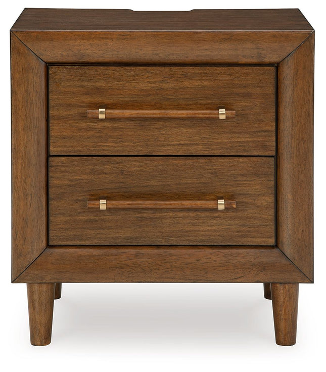 Lyncott - Brown - Two Drawer Night Stand Signature Design by Ashley® 