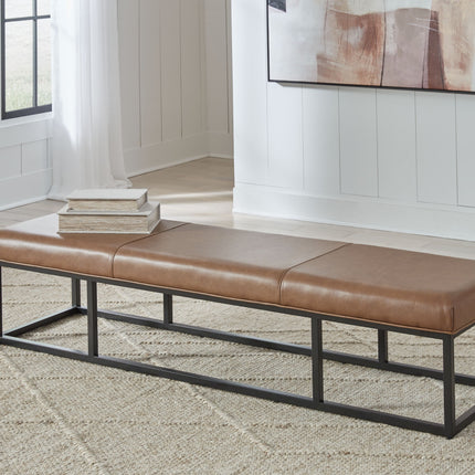 Joston - Caramel - Accent Bench Signature Design by Ashley® 