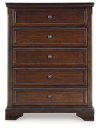 Trellington - Brown - Five Drawer Chest - Tony's Home Furnishings