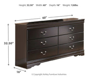 Thumbnail for Huey - Black - Six Drawer Dresser - Tony's Home Furnishings