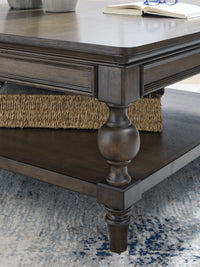 Thumbnail for Veramond - Dark Brown - Square Cocktail Table - Tony's Home Furnishings