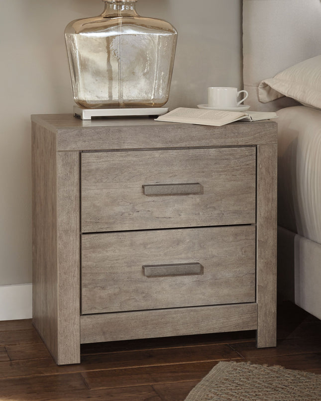 Culverbach - Gray - Two Drawer Night Stand Ashley Furniture 