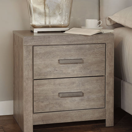 Culverbach - Gray - Two Drawer Night Stand Ashley Furniture 