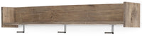 Thumbnail for Oliah - Natural - Wall Mounted Coat Rack W/shelf - Tony's Home Furnishings