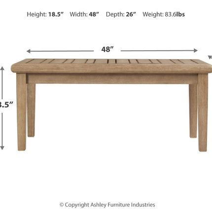 Gerianne - Brown - Rectangular Cocktail Table Ashley Furniture 