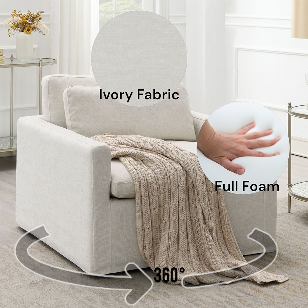 Frederick - Swivel Chair With Pillow ACME 
